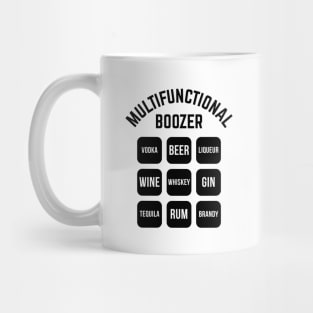 Multifunctional Boozer (Drinking Alcohol / Black) Mug